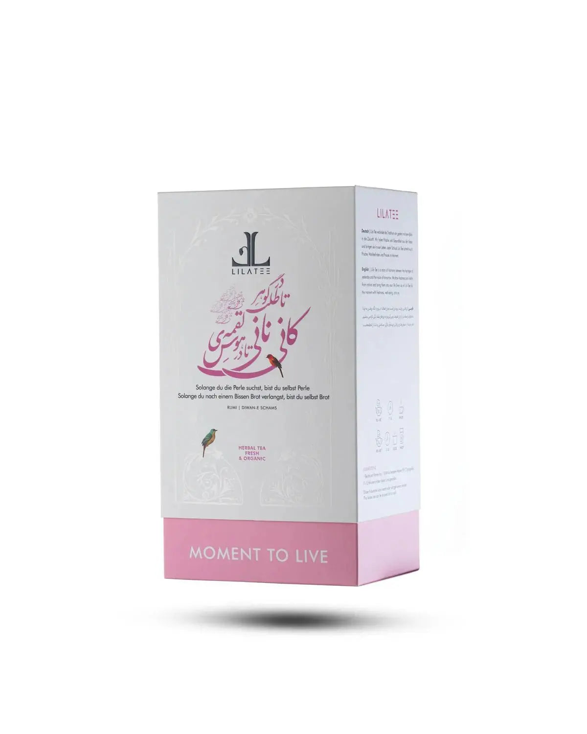 Lady Moon LILA TEE  Quitte, Kamille, Fenchel Frauen Tee Produktverpackung 