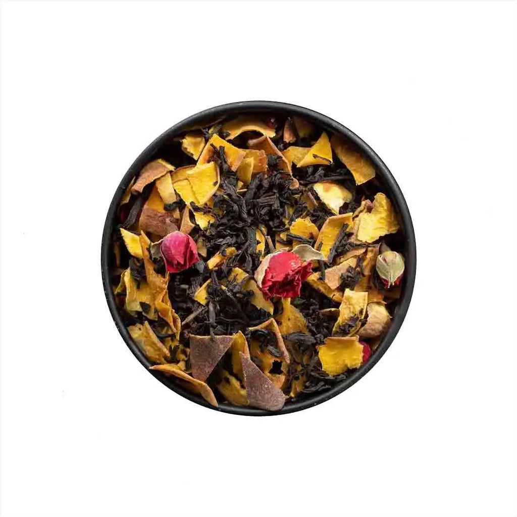 Love Night LILA TEE Infusion  Schwarzer Tee Pfirsich Rosenblüten 